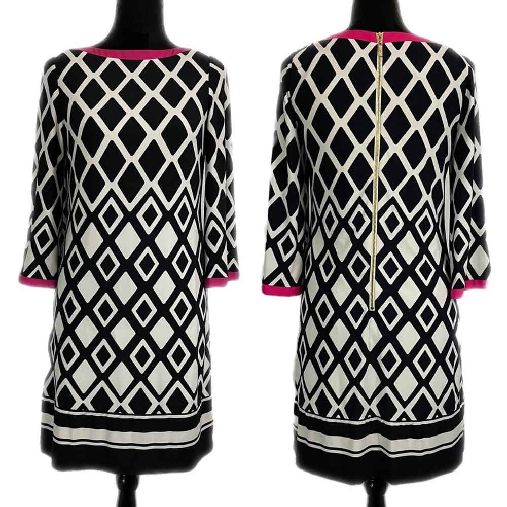 EUC - Eliza J Tunic Diamond Geo Dress